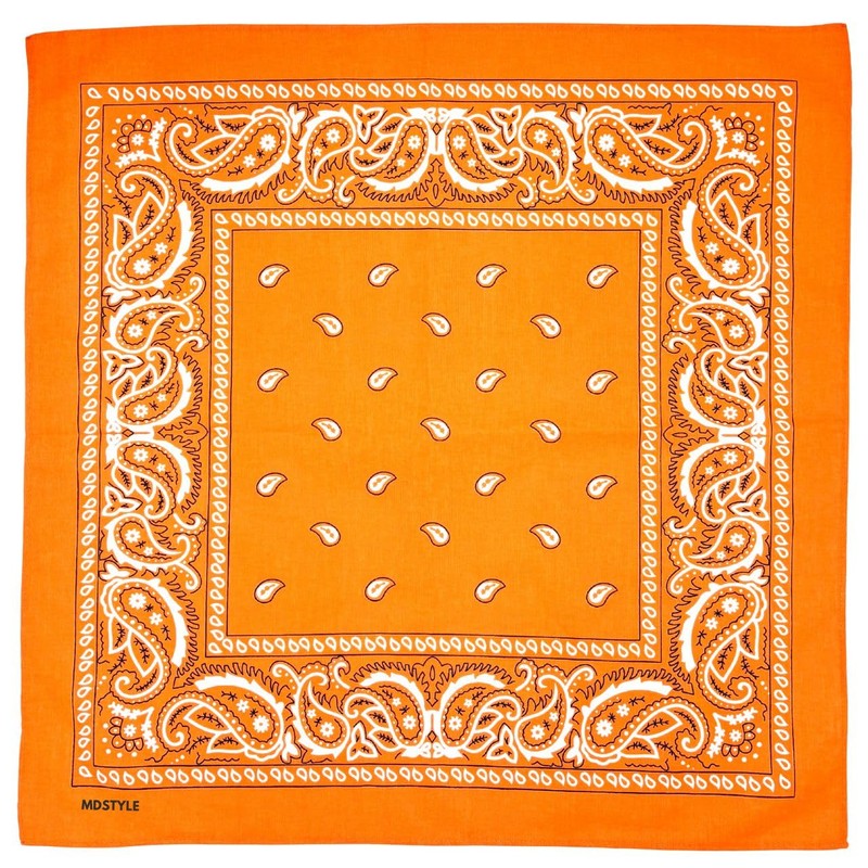 MDSTYLE 100% Cotton Bandana for Men & Women 22" x