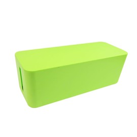 KICHOUSE Cable Storage Strip Organizer Plastic Cable Management Box for Desk Tv Computer Hide Cords Adapters Splitters Wire Organization for Home Office