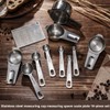 HEXPAN Heavy Duty 304 Metal Stainless Steel Measuring Cups &