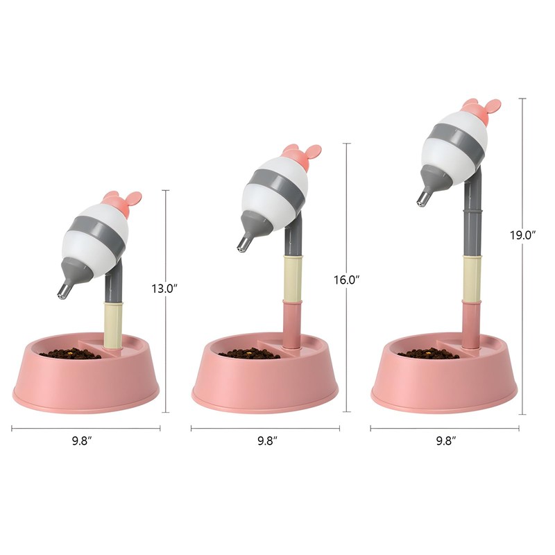 NACOCO Pet Standing Water Dispenser - Cat Dog Standing Bowl