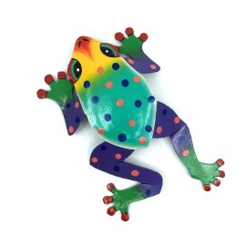 Rainforest Frog Collectible 8" Tropical Indoor Outdoor Haitian Handcrafts 27