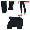 Rough & Road MJM-004 Mochi Joy Ultra Thick Tights, Black,