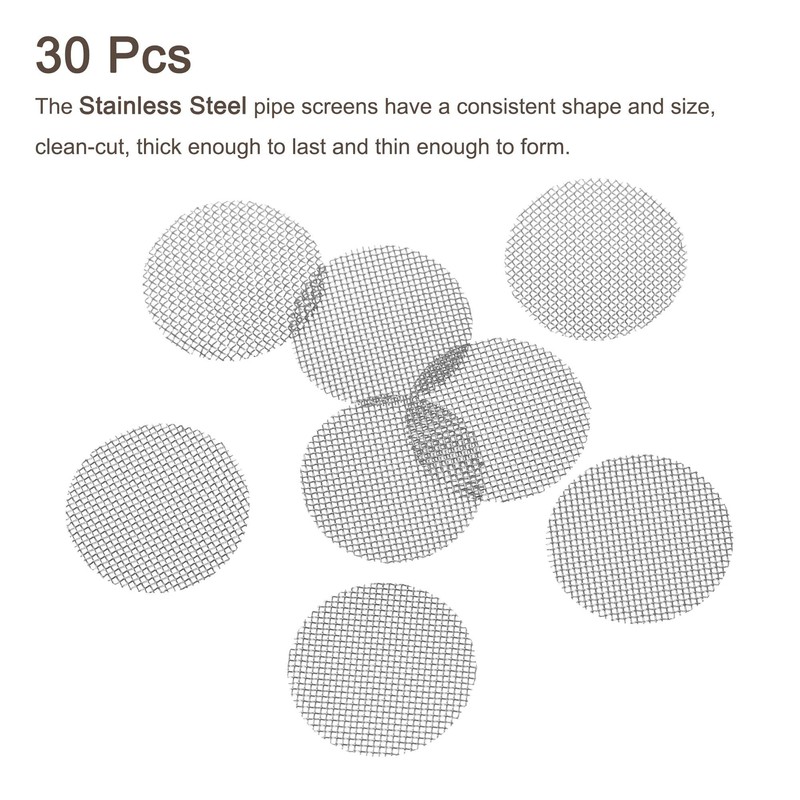 sourcing map Pipe Screen Stainless Steel Screens 12.7mm Diameter for