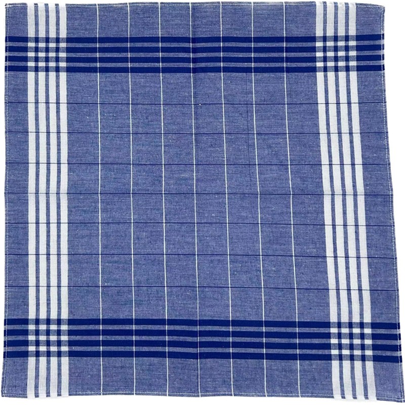 JukLoos Men's Handkerchiefs 100% Cotton Fabric Handkerchiefs 40 x 40