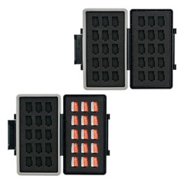 JJC Memory Card Case for 30 Micro SD/SDXC/SDHCSD CADR, Memory Card Box Carry Case, MSD Card Holder Storage