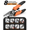Pullther Fishing 7.5"Fishing Split Ring Pliers, Multi-Function Fishing Gear with