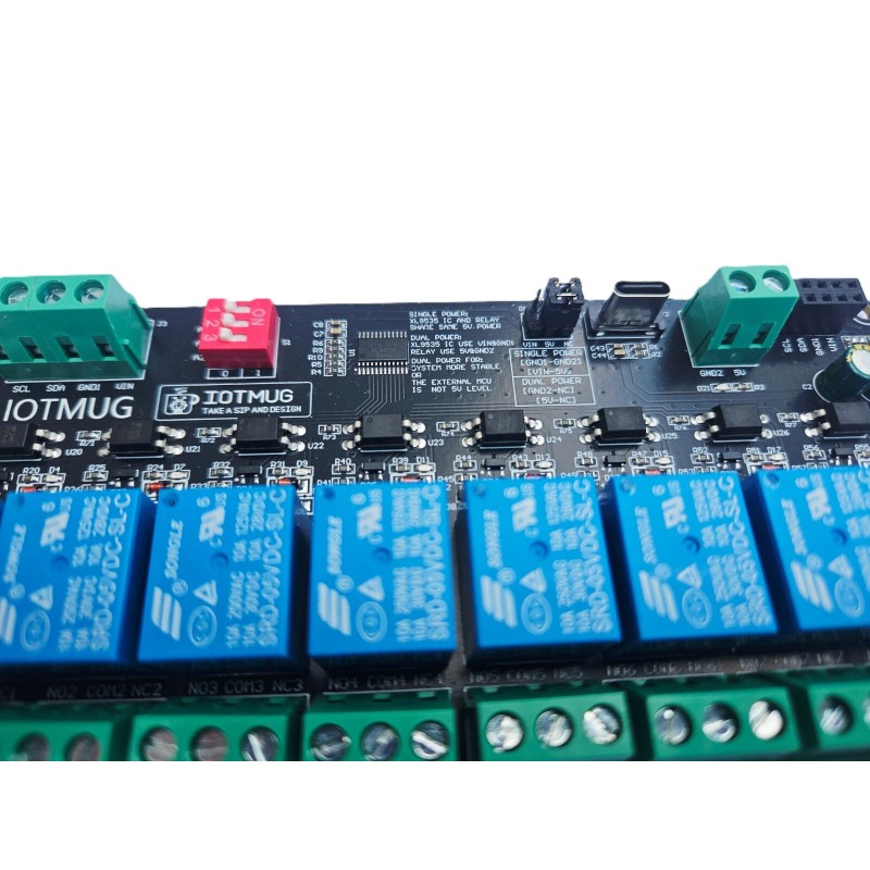 iotmug 8 Channel I2C Relay Module Arduino Raspberry 3.3V 5.0V