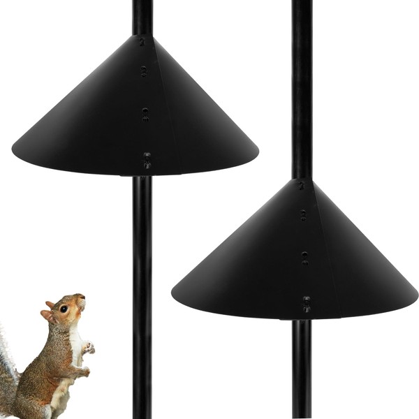 Gosknor Pack of 2 Squirrel Protection for Bird Feeders, 35.5