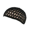 2Pcs Black Hair Nets Cap for Women Sleeping, Long Straight