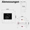 MOES Smart Thermostat Underfloor Heating Water, Room Thermostat Underfloor Heating