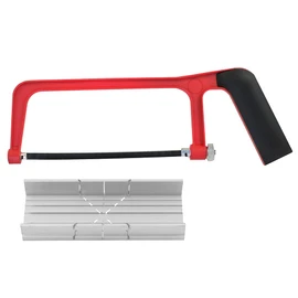DEKTON DT45520 Junior Hacksaw with Mitre Block, 240 V, Black/Red, 150 mm