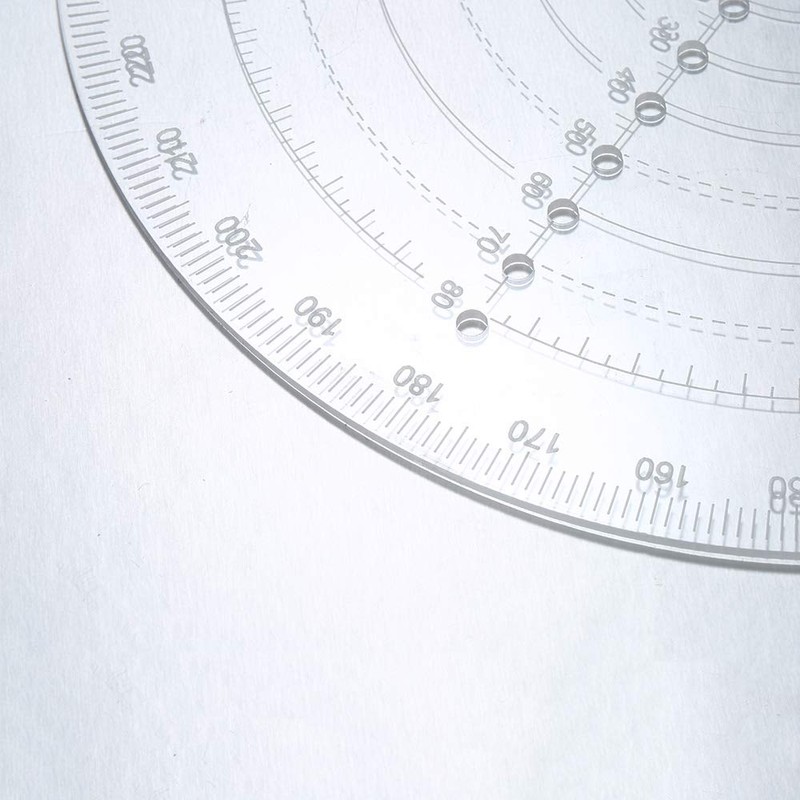 VISLONE Round Centre Finder Compass, Clear Acrylic Lathe Centring Tool,