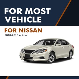 PM Auto Right Passenger Side Mirror, Power Heated Paintable Manual Folding View Mirror Replacement For 2013-2018 Nissan Altima