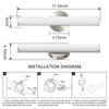 OOWOLF 2 Pack LED Vanity Light Bar for Bathroom, Dimmable