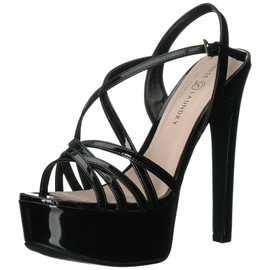 Chinese Laundry Women's Teaser 2 Heeled Sandal, Black Patent, 7 M US