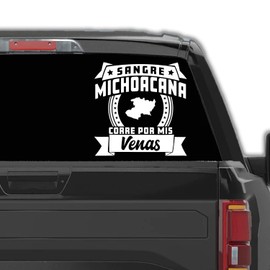 Stickers para Carros Sangre Michoacana Corre por mis Venas Calcomanias para Autos Michoacan Mexico Car Decal for Trucks Latin HeritageStickers para Carros Sangre Chiapaneca Corre por mis Venas Calcomanias para Autos Chiapas Mexico Decal for Cars and Truc