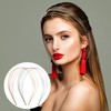 GOKEPO 2Pcs Multi Layers Metal Headbands Fashion Thin Elastic Metal