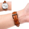Gomvadr Leather Watch Strap Vegetable Tanned Top Grain Leather Strap,