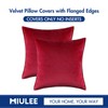 MIULEE Pack of 2 Christmas Decorative Velvet Throw Pillow Cover