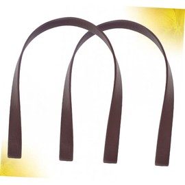 SEWACC 2pcs Coffee Pu Leather Tote Bag Strap for Women Replacement Handle Design Bag Accessory for Handbags and Tote