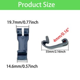 ZCLGOOD 12PCS Replacement Dog Crate Locking Latch, Black Plastic Wire Cage Hook Clips for Pet Door Buckle, Multi-Purpose for Rabbit Bird Cat Kennel