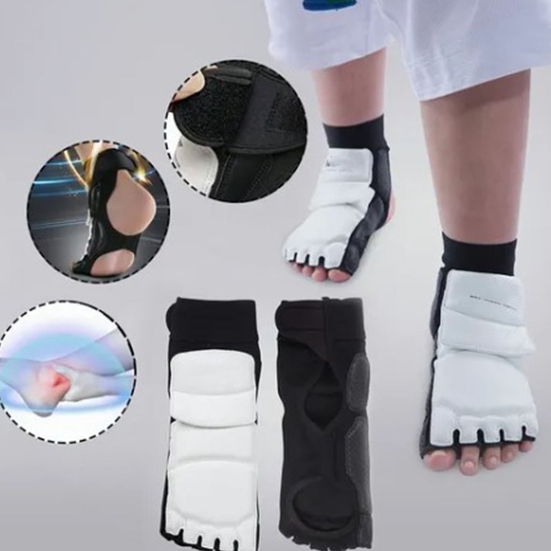 1 Pair Taekwondo Foot Protector Breathable Comfortable Slip Resistant Karate