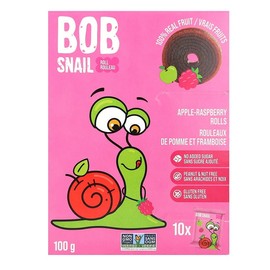 Bob Snail Fruit Roll 5 x 100g (Flavours), Apple Raspberry