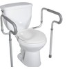 HEALTHLINE Toilet Safety Frame Rails Adjustable, Bathroom Grab Bar Toilet