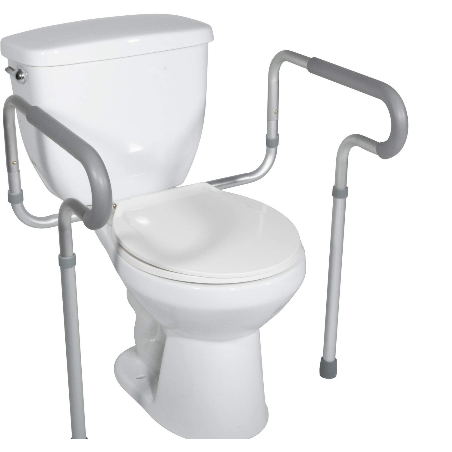 HEALTHLINE Toilet Safety Frame Rails Adjustable, Bathroom Grab Bar ...