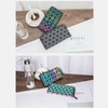 JZ Women Girl Purse Luminous Geometric Purse Holographic Reflective Bag