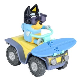 Bluey 17549 Vehicle & Figure Beach Quad with Bandit, Multicolor