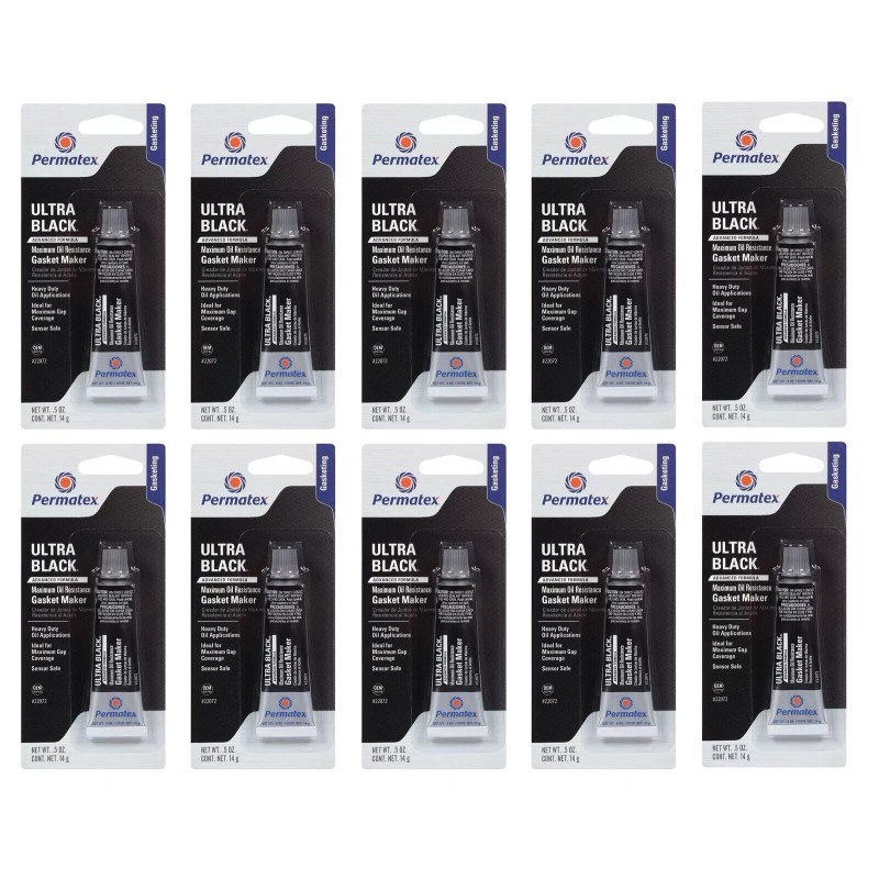 Permatex ULTRA BLACK Gasket Maker, 3.35 oz. tube carded, CASE