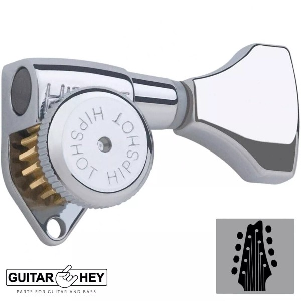 Hipshot NEW Hipshot 8-String Grip-Lock LOCKING TUNERS Small Buttons 4x4