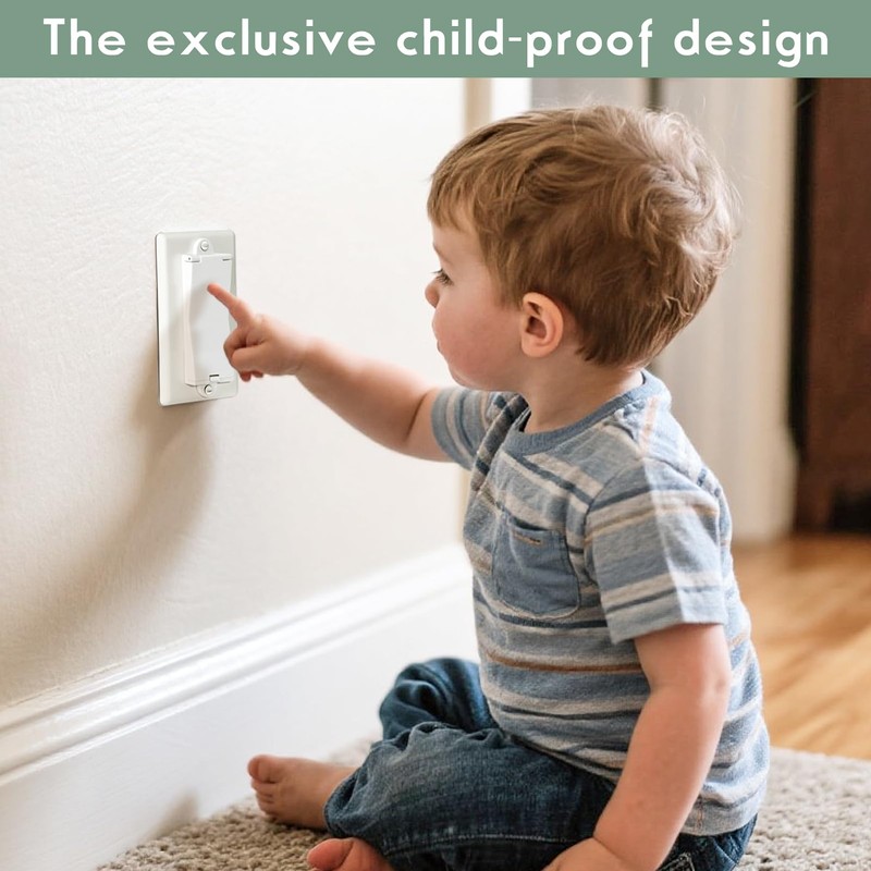 2 Light Switch Guard Cover, Baby Proof Wall Switch Cover