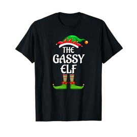 Gassy Elf Matching Family Group Christmas Party T-Shirt