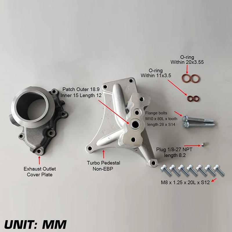 SPELAB EBP Valve Upgrade Turbo Pedestal & Exhaust Housing Compatible
