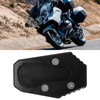 Foot Side Stand Extension Pad Plate, Convenient Durable Motorcycle Kickstand