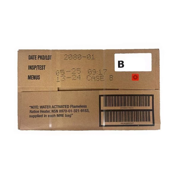 MRE U.S. Military Ready to Eat Meals INSP 2025 Case