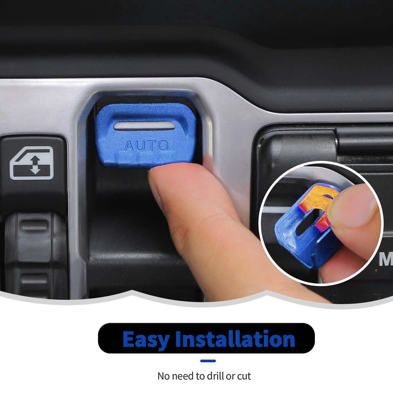 RT-TCZ Center Console Window Button Switch Trim Cover Decoration Interior