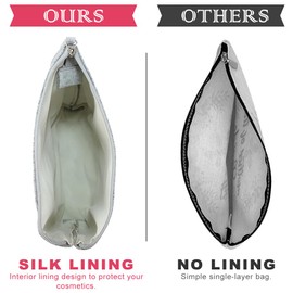 Blisswave Kosmetiktasche mit Namen, Gefühlt Personalisierte Kosmetiktasche von A Bis Z, Hochwertiger Metallreißverschluss, Exquisites Druckdesign, Gefüttert, Personalisierte Geschenke Frauen Mädchen