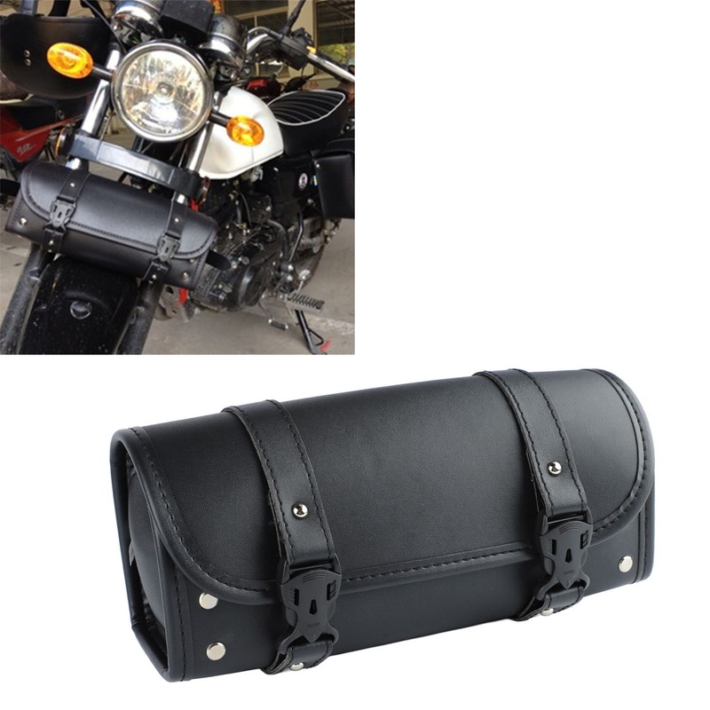 Motorbike Roll Saddlebags 2 Strap Buckle Closure Waterproof 2 Strap