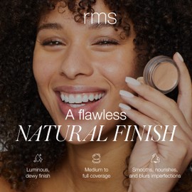 RMS Beauty UnCoverup Cream Foundation – Medium to Full Coverage Hydrating Foundation with a Dewy Finish, Infused with Buriti & Coconut Oil, Face Makeup Product
