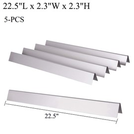 Gassaf 22.5 inch flavorizer bars and 28 1/8 inch Burner Tube Set Replace for Weber Spirit E-310, E-320, Genesis Silver B C, Spirit 700, Weber 900, Parts Kit Replace for Weber 7536 65903 7508