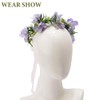 AHONEY Flower Crown for Women and Girls Floral Headband Hair