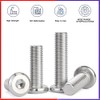 Metuja 5/16-18x3/4 Flat Head Hex Socket Cap Screws Bolts,304 Stainless