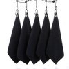 5 Pcs Microfiber Towel with Hook Cleans Clubs Balls Hands