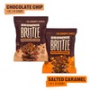 Brownie Brittle – Chocolate Chip & Salted Caramel Thin and