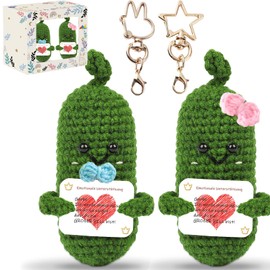 Positive Potato Cucumber, Gift for Boyfriend, Funny Positive Potato, Motivational Gifts, Small Gifts Best Friend, Hug Pocket Hug, Potato Lucky Charm Exam (Cucumber A)