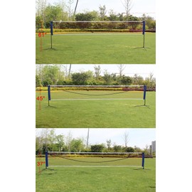 SVRCK 20FT Portable Volleyball, Badminton, and Tennis Net with Adjustable Height and Carrying Bag