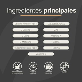 B Life Vitaminas para el Cabello de Mujer con 180 Cápsulas | Mezcla con Colágeno, Biotina, Ácido Hialurónico, Vitamina C y más Ingredientes Claves | Cabello, Piel y Uñas | Womens HR.